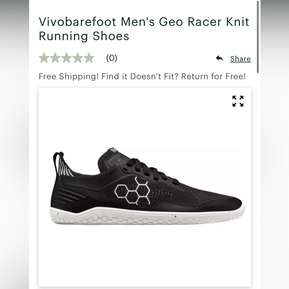 Vivobarefoot Geo Racer NIB